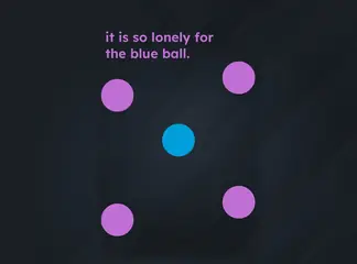 Game is Hard Level 61 It Is So Lonely for the Blue Ball