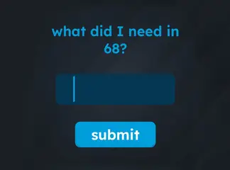 Game is Hard Level 71 What Did I Need in 68?