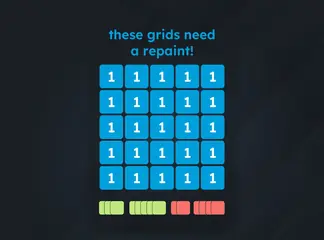 Game is Hard Level 97 These Grids Need a Repaint!