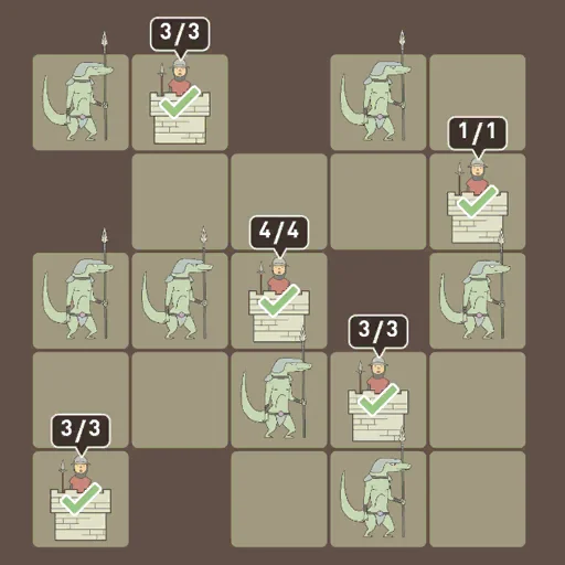 IQ Dungeon 2 Bonus 3 hint picture for Find the Enemies' Locations!