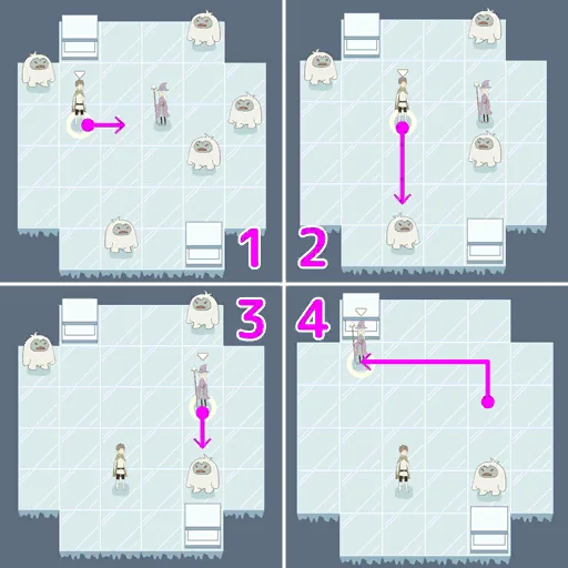 IQ Dungeon 2 Level 148 hint picture for Defeat All Enemies!