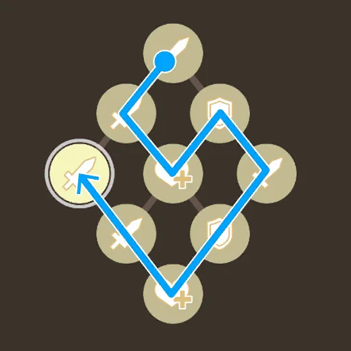 IQ Dungeon 2 Level 201 hint picture for Defeat the Enemy!