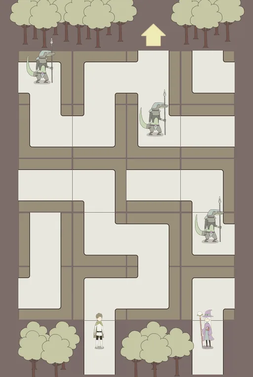 IQ Dungeon 2 Level 55 Proceed Through the Forest! answer and solution