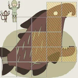 IQ Dungeon Level 116 hint picture for Divide the Fish into Equal Portions!