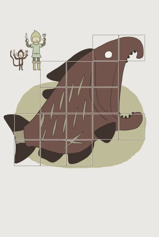 IQ Dungeon Level 116 Divide the Fish into Equal Portions! answer and solution