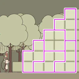 IQ Dungeon Level 201 hint picture for Make a Path Up the Cliff!