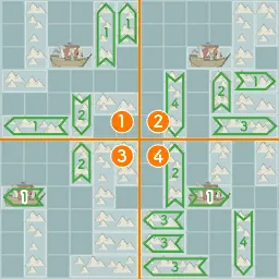 IQ Dungeon Level 248 hint picture for Navigate the Reef!