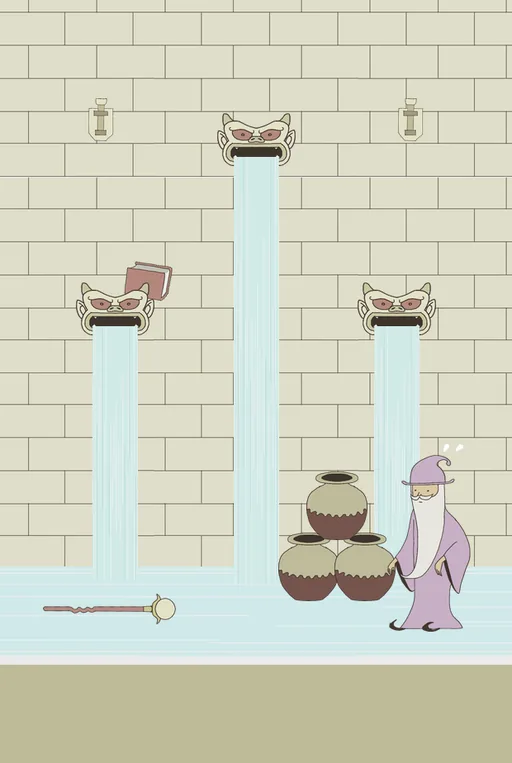 IQ Dungeon Level 39 Stop the Water! answer and solution