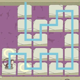 IQ Dungeon Level 88 hint picture for Drop All the Stepping Stones and Cross to the Other Side!