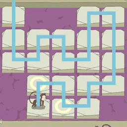 IQ Dungeon Level 90 hint picture for Drop All the Stepping Stones and Cross to the Other Side!