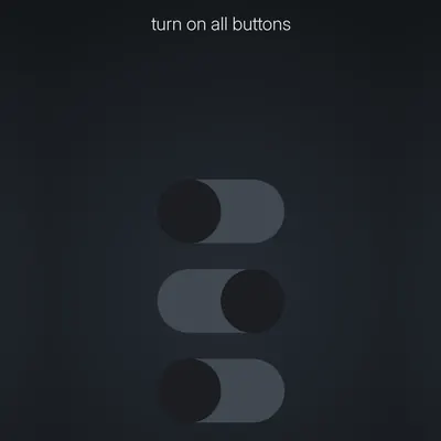 Think Harder level 16 puzzle: Turn on all buttons