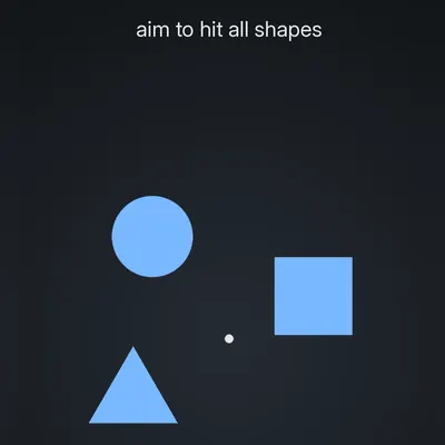 Think Harder level 32 puzzle: Aim to hit all shapes