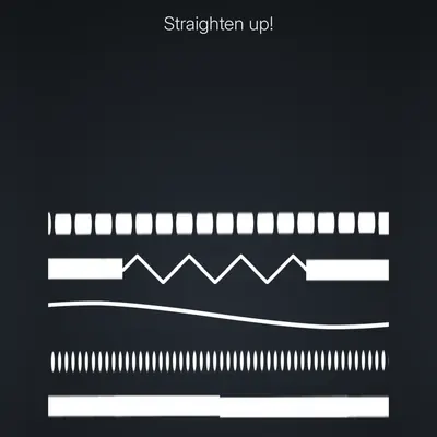 Think Harder level 36 puzzle: Straighten up!