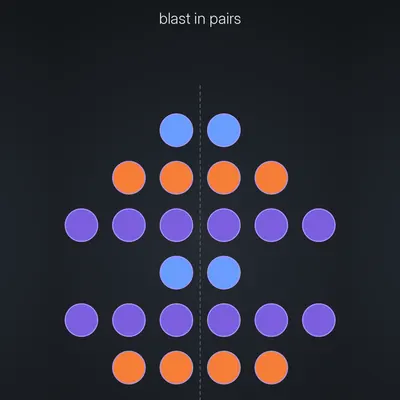 Think Harder level 37 puzzle: Blast in pairs