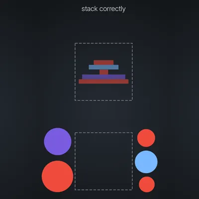 Think Harder level 38 puzzle: Stack correctly