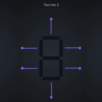 Think Harder level 45 puzzle: Two Into 2