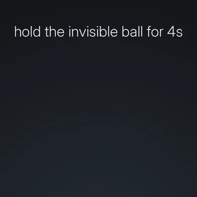 Think Harder level 49 puzzle: Hold the invisible ball for 4s
