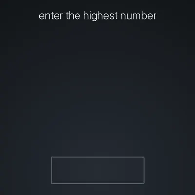 Think Harder level 55 puzzle: Enter the highest number