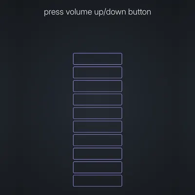 Think Harder level 7 puzzle: Press volume up/down button