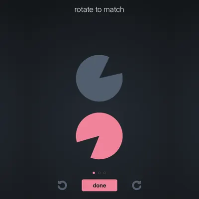 Think Harder level 84 puzzle: Rotate to match